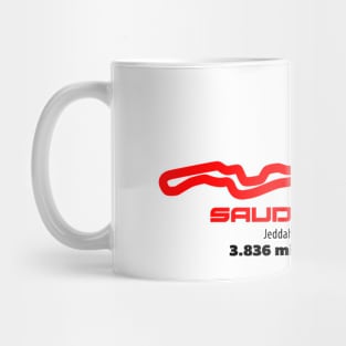 Saudi Arabia Track Graphic Mug